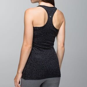 lululemon Black Floral Women's Tank Top